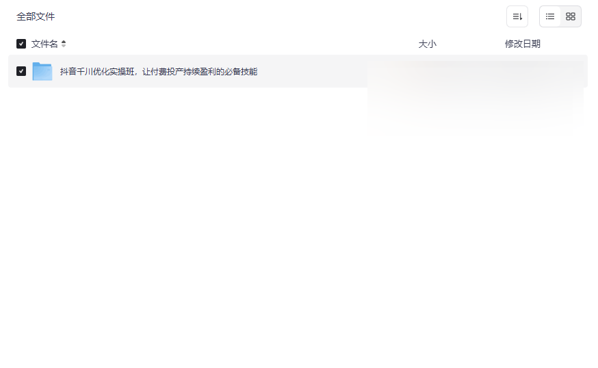 《抖音千川优化实操班》高效广告投放与ROI提升网盘资源下载-云盘资源分享