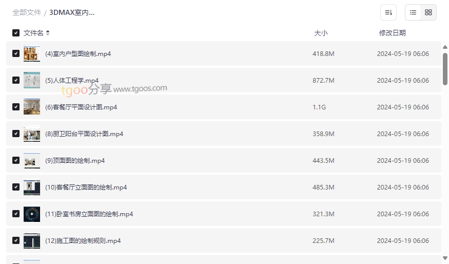 《3DMAX室内设计行业实战课》全套网盘资源下载零基础到专业进阶-云盘资源分享