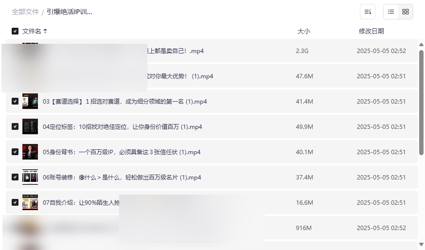 《引爆绝活IP训练营》个人品牌打造与变现实战课程网盘资源下载-云盘资源分享