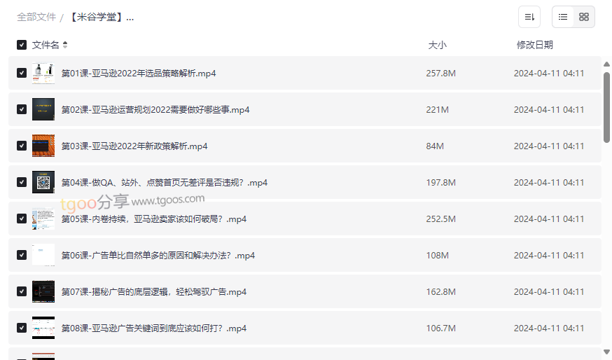 《2022亚马逊运营实操课》网盘资源下载系统提升销量与广告ROI-云盘资源分享