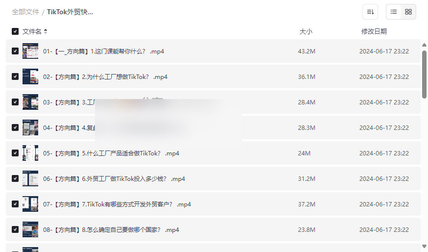 《TikTok外贸快速起号课》实操教程网盘资源下载快速获取海外询盘-云盘资源分享