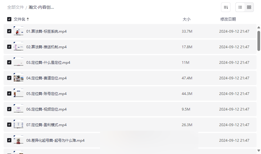 《瀚文·内容创作私密圈》免费网盘资源下载短视频运营全攻略-云盘资源分享