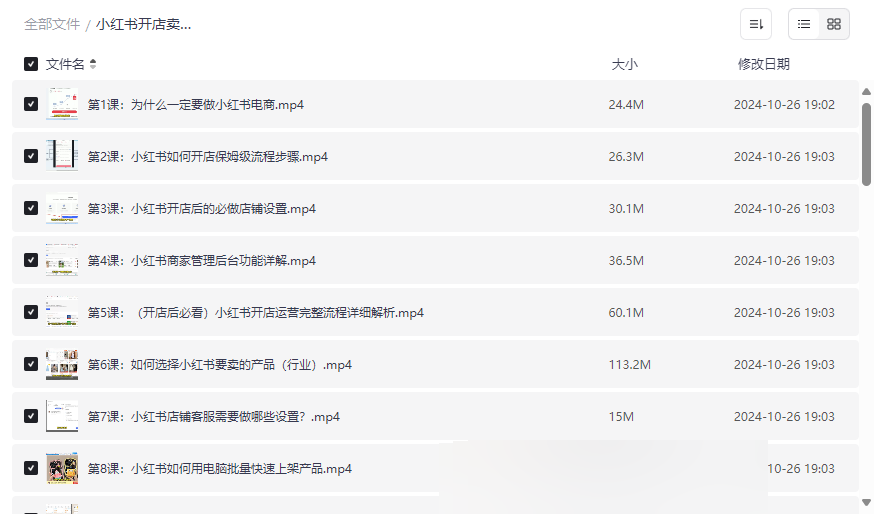 《小红书开店卖货实战训练营》从零到变现完整指南网盘资源下载-云盘资源分享