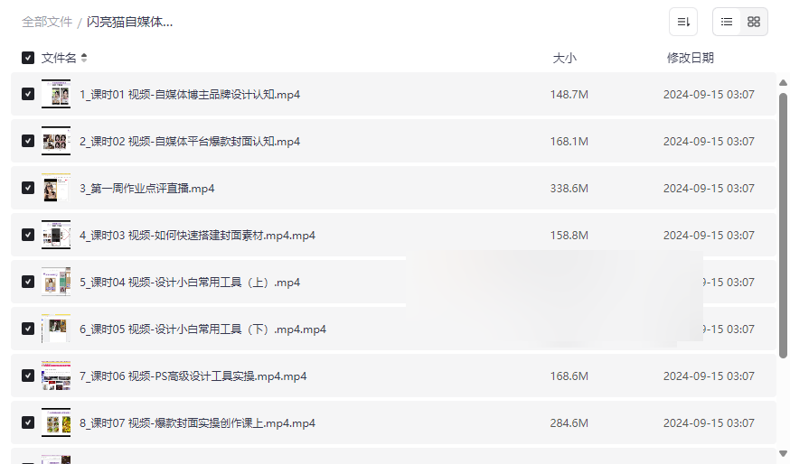 《闪亮猫自媒体美学提升营》免费网盘资源下载，打造高识别度个人IP-云盘资源分享