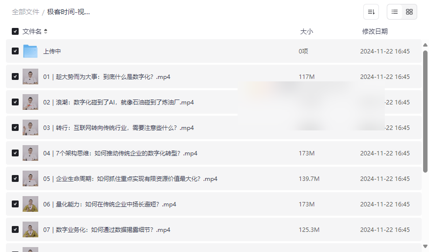 《极客时间-沈欣互联网人数字化企业生存指南》视频课程网盘资源下载-云盘资源分享