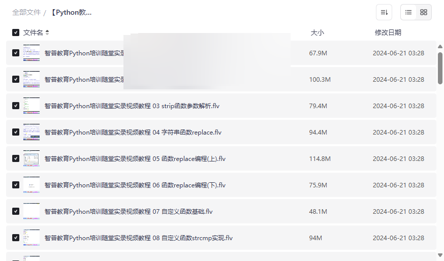 《智普教育Python培训随堂实录》完整视频教程网盘下载-云盘资源分享