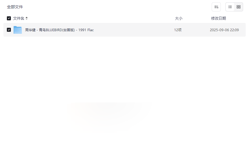 《青鸟 BLUEBIRD》台首版无损专辑周华健经典音乐Flac下载-云盘资源分享