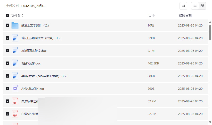 《酿酒教程大全》专业酿酒技术资源合集网盘下载-云盘资源分享