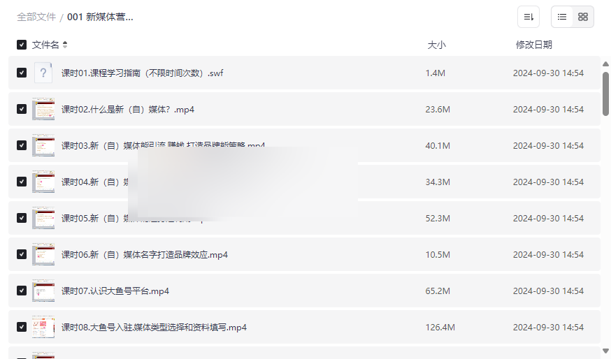 《新媒体营销自媒体运营入门到精通》系统课程网盘资源下载-云盘资源分享