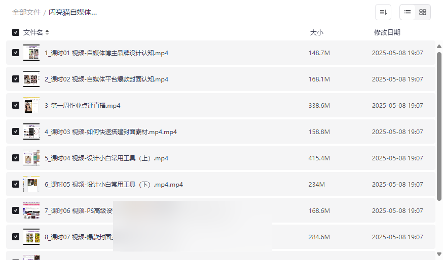 《闪亮猫自媒体美学提升营》全套视频课程+直播指导免费下载-云盘资源分享