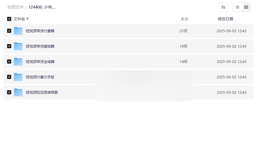 《小咪团队短视频带货课》2024最新电商实战资源免费下载-云盘资源分享