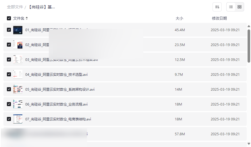 《阿里云实时数仓实战教程》尚硅谷完整网盘资源下载-云盘资源分享