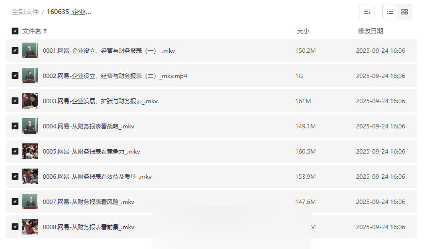 《企业财务报表分析公开课》网盘资源合集下载财务管理必备课程-云盘资源分享
