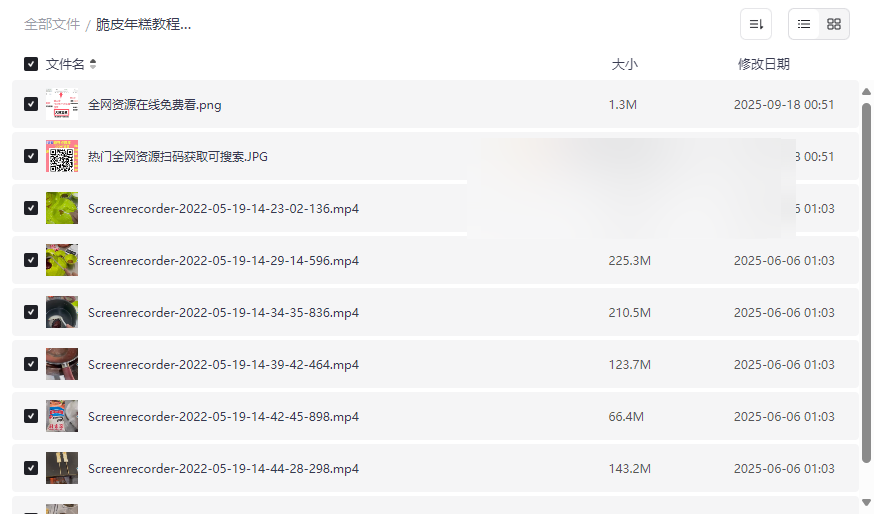 《脆皮年糕制作教程》无水印高清视频合集免费下载-云盘资源分享