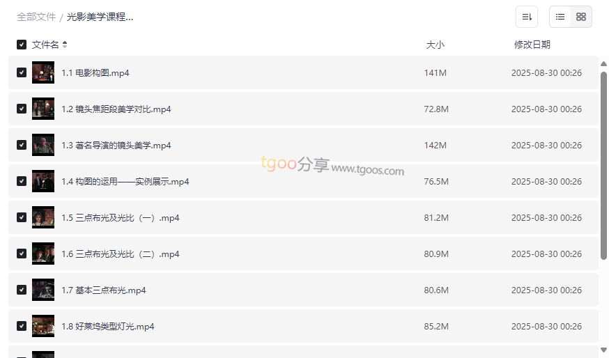 《光影美学课程》摄影用光技巧网盘资源免费下载-云盘资源分享