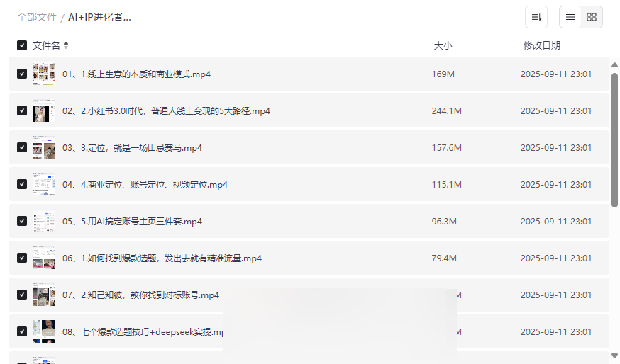 《AI+IP进化者俱乐部》小红书运营与AI变现实战课程网盘资源下载-云盘资源分享