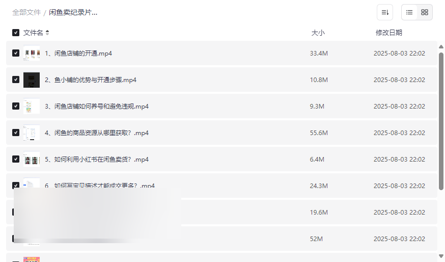 《闲鱼卖纪录片项目实操指南》零基础副业赚钱网盘资源下载-云盘资源分享