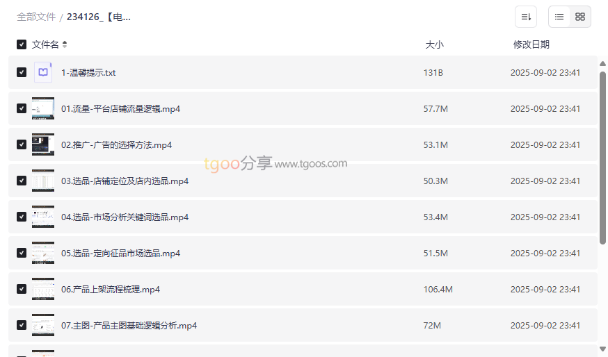 《阿里国际站店铺基建0-1速成课》免费网盘资源下载-云盘资源分享
