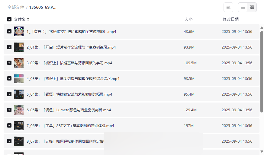 《PR秘传技：进阶剪辑全方位攻略》免费网盘资源下载-云盘资源分享