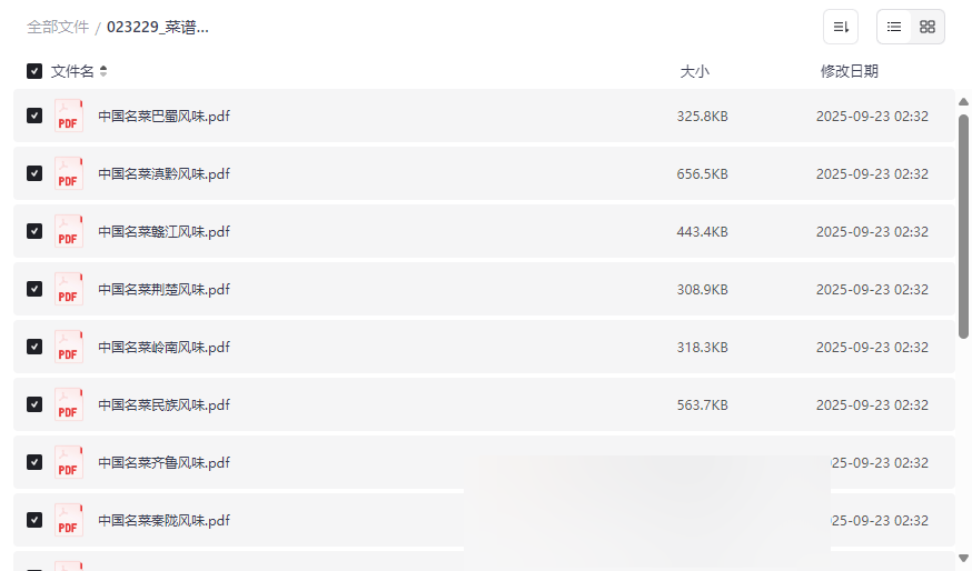 《中国各地风味名菜菜谱合集》高清PDF电子书免费下载-云盘资源分享