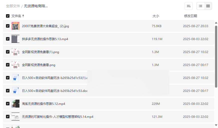 《无货源电商陪跑实操课第2期》2025最新网盘资源下载-云盘资源分享