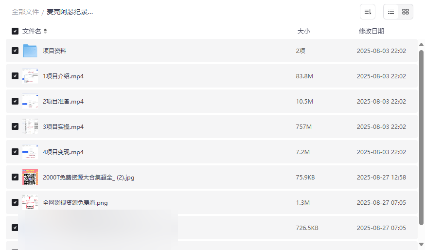 《麦克阿瑟纪录片剪辑变现教程》零基础日入500+网盘资源下载-云盘资源分享