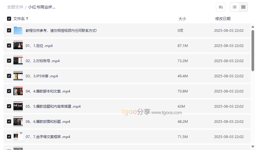 《小红书商业IP变现全攻略》18节实战课程网盘资源下载-云盘资源分享