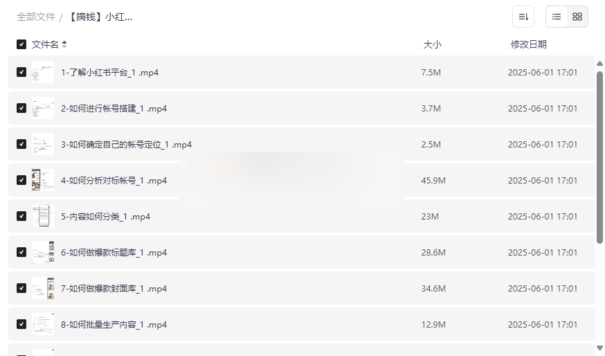 《小红书商业变现陪跑营》系统电商教程网盘资源下载-云盘资源分享