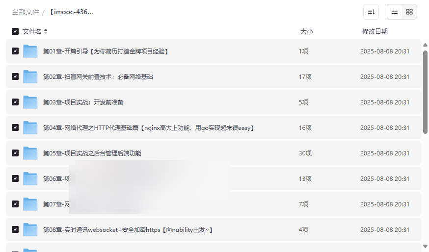 《Vue+Go企业级微服务网关项目》全套源码课件网盘下载-云盘资源分享