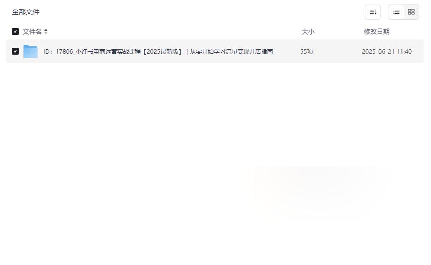 《小红书电商运营实战课程【2025最新版】》免费网盘资源下载-云盘资源分享
