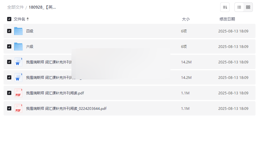 《2025瑞思拜英语四六级备考课程》全模块网盘资源下载-云盘资源分享
