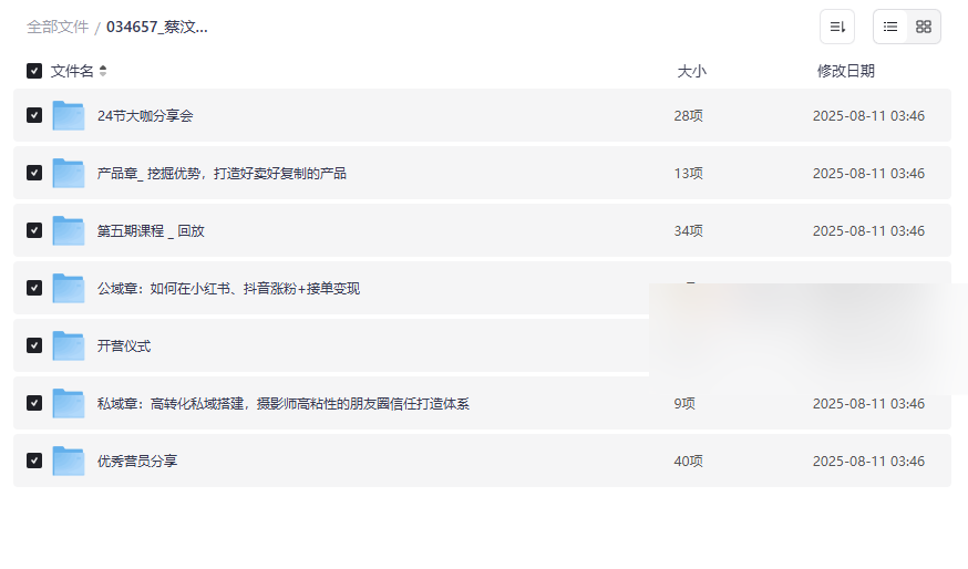 蔡汶川《摄影师IP营Pro版》全网最全摄影IP打造课程免费下载-云盘资源分享