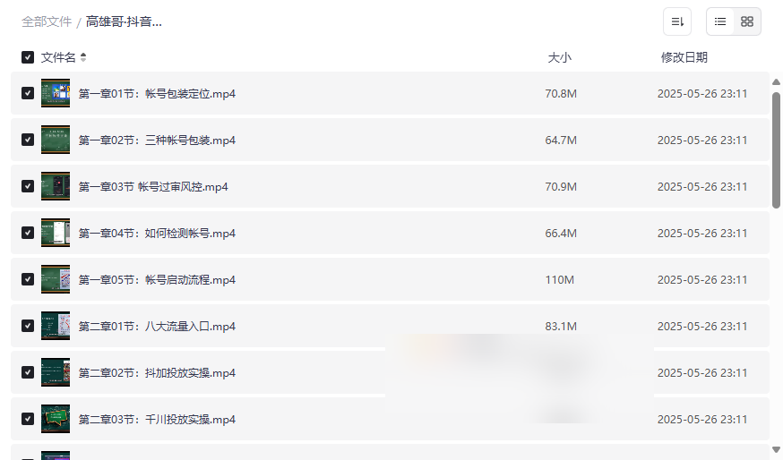 《高雄哥·抖音电商从入门到精通》实战课程网盘资源下载-云盘资源分享