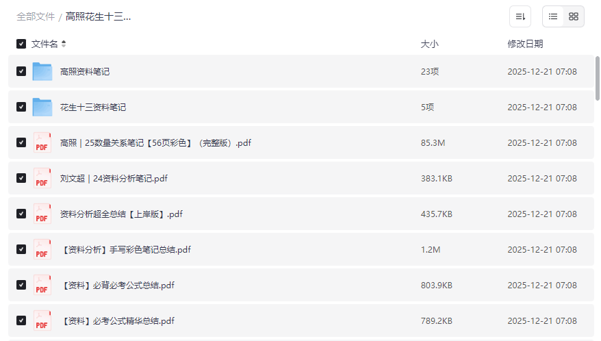 《高照花生十三资料分析笔记》2025最新网盘资源下载-云盘资源分享