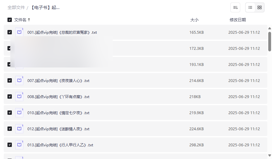 《起点92本VIP完结小说合集》免费网盘资源下载-云盘资源分享