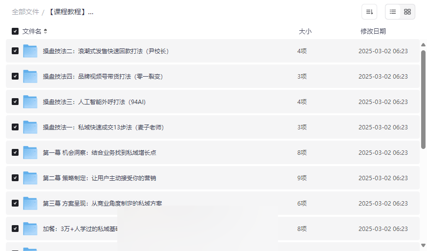 《私域总监实训营》私域2.0时代企业增长实战课程资源下载-云盘资源分享