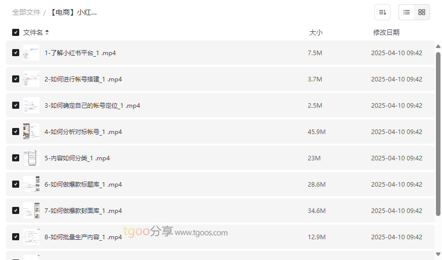 《小红书电商教程+陪跑营》全套网盘资源免费下载-云盘资源分享