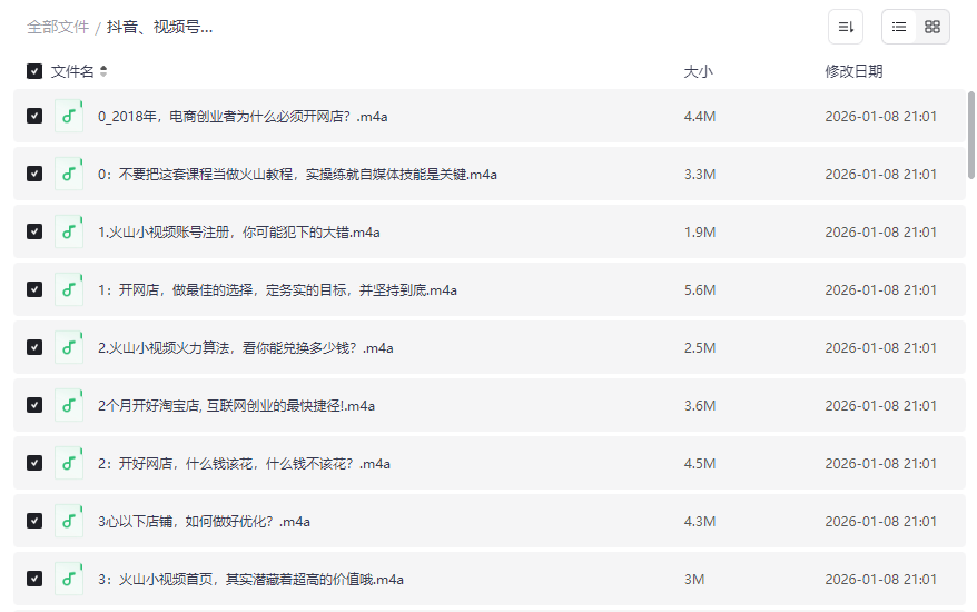 《2025抖音视频号运营课》DeepSeek AI实战＋自媒体变现网盘资源下载-云盘资源分享
