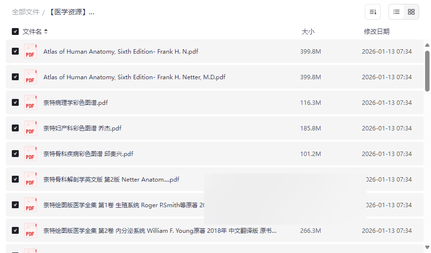 《奈特医学图谱》全套中文/英文版网盘资源下载 | 医学学习必备权威图谱-云盘资源分享