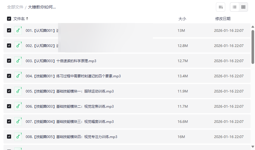 《大锤教你如何十倍速读一本书》高效阅读训练课程网盘资源下载-云盘资源分享