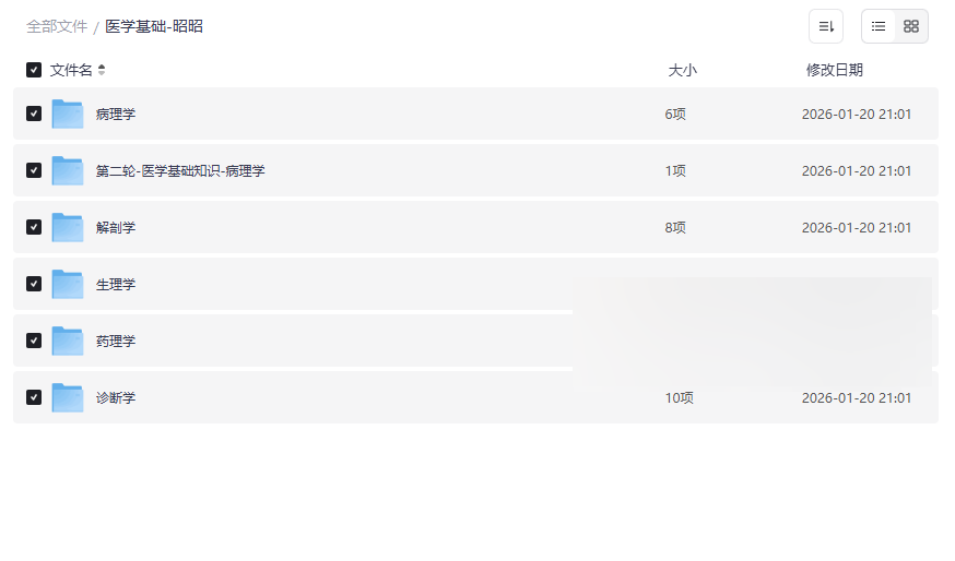 医学基础-昭昭五大核心课程全集下载 | 系统解剖生理病理药理诊断学视频-云盘资源分享