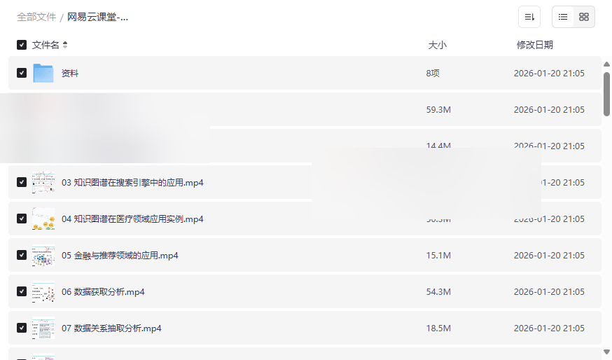 网易云课堂《知识图谱实战系列（Python版）》完整课程资源下载-云盘资源分享