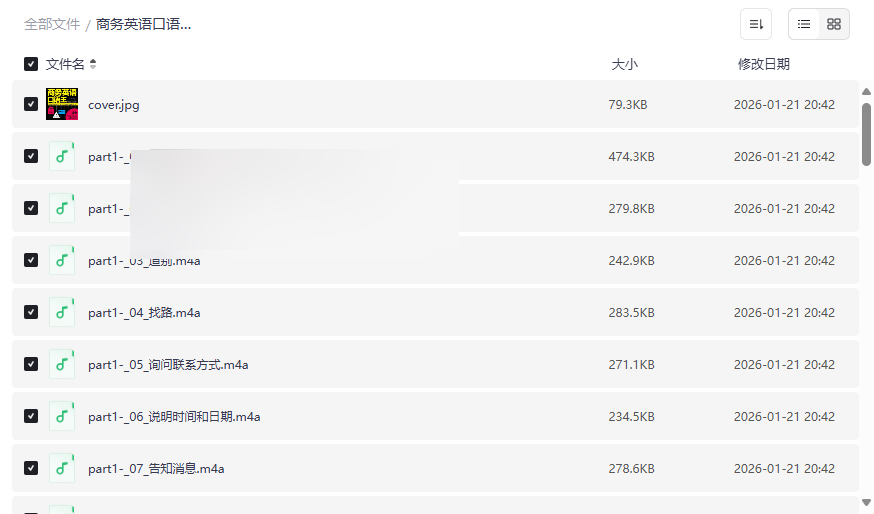 《商务英语口语王》18个高频场景音频课程网盘资源下载-云盘资源分享