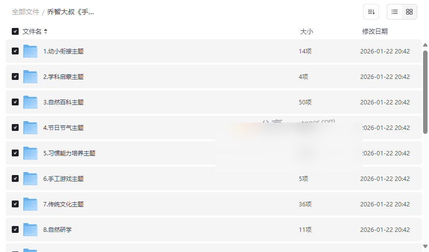 乔智大叔《手绘付费资料大合集》免费下载 | 儿童启蒙教育百科全书-云盘资源分享
