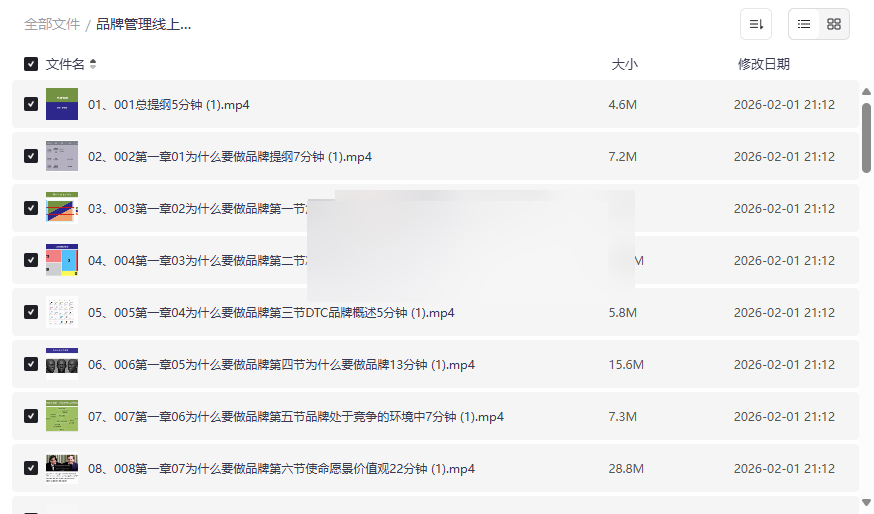 《品牌管理线上课程》全套资源下载：从战略到增长的系统方法论-云盘资源分享