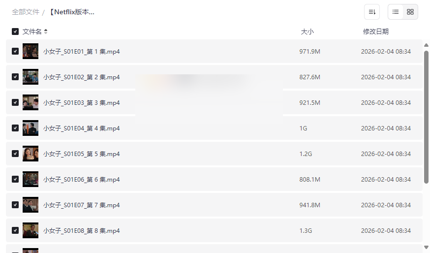 Netflix版《小女子》韩剧全集1080P高清下载 | 官方内嵌中字网盘资源-云盘资源分享