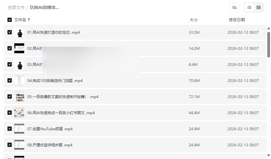 《玩转AI自媒体：打爆线上流量与变现实战课》网盘资源下载-云盘资源分享