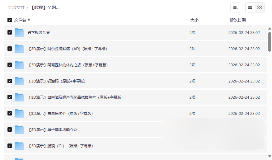 《全网最全医学病例3D动画资源》含中文字幕版网盘下载-云盘资源分享