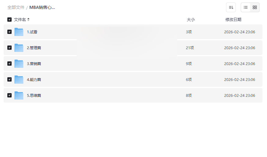 《MBA销售心理学课》实战营销与管理思维提升 网盘资源下载-云盘资源分享